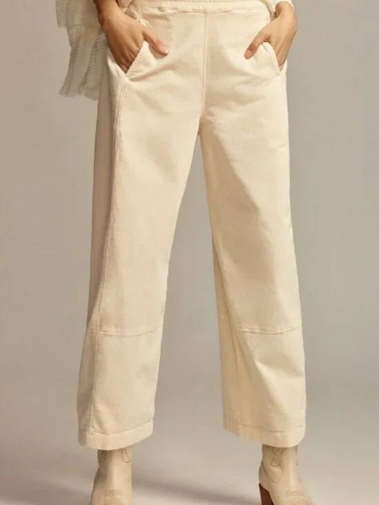 Anthropologie The Izzie Relaxed Pull-On Barrel Pants by Pilcro: Corduroy Edition - Picture 3 of 5